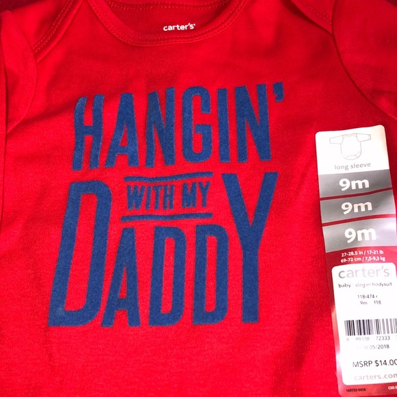 SOLD - Carters Daddy long sleeve onesie - Picture 2 of 2